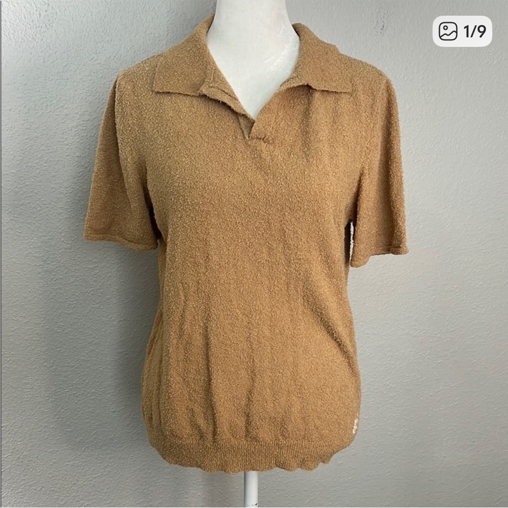 Gimaguas Textured Terry PietroPolo Beige Size Small